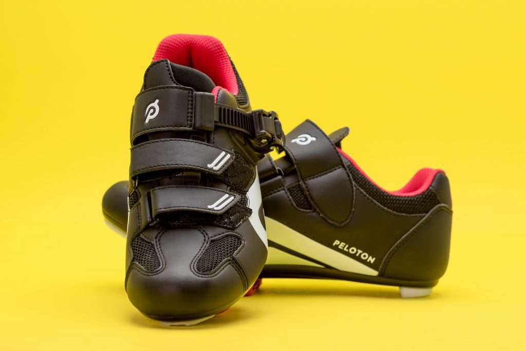 A pair of Peloton shoes