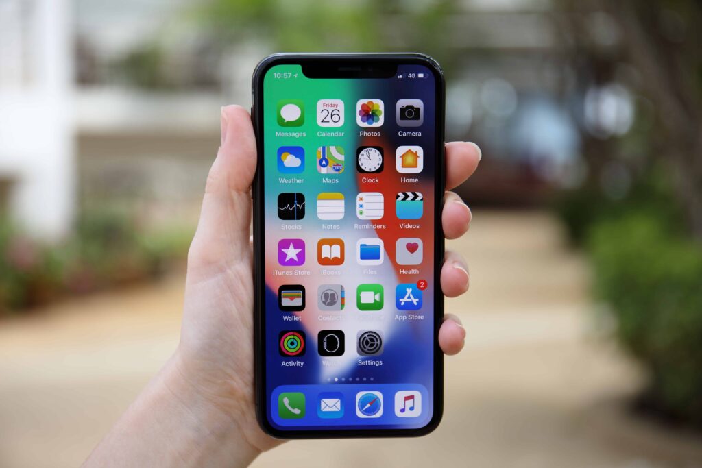 Apple iPhone in a person's hand